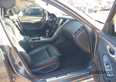 2016 Infiniti Q50 3.0T Red Sport 400 from USA, damaged, VIN JN1FV7AR6GM451859